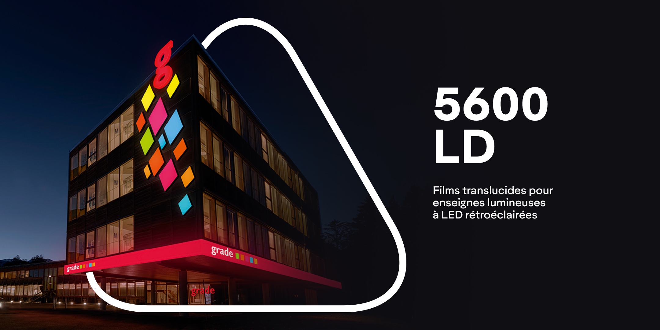 Avery Dennison 5600 LD - ​​film translucide pour enseignes rétro-éclairées par LED