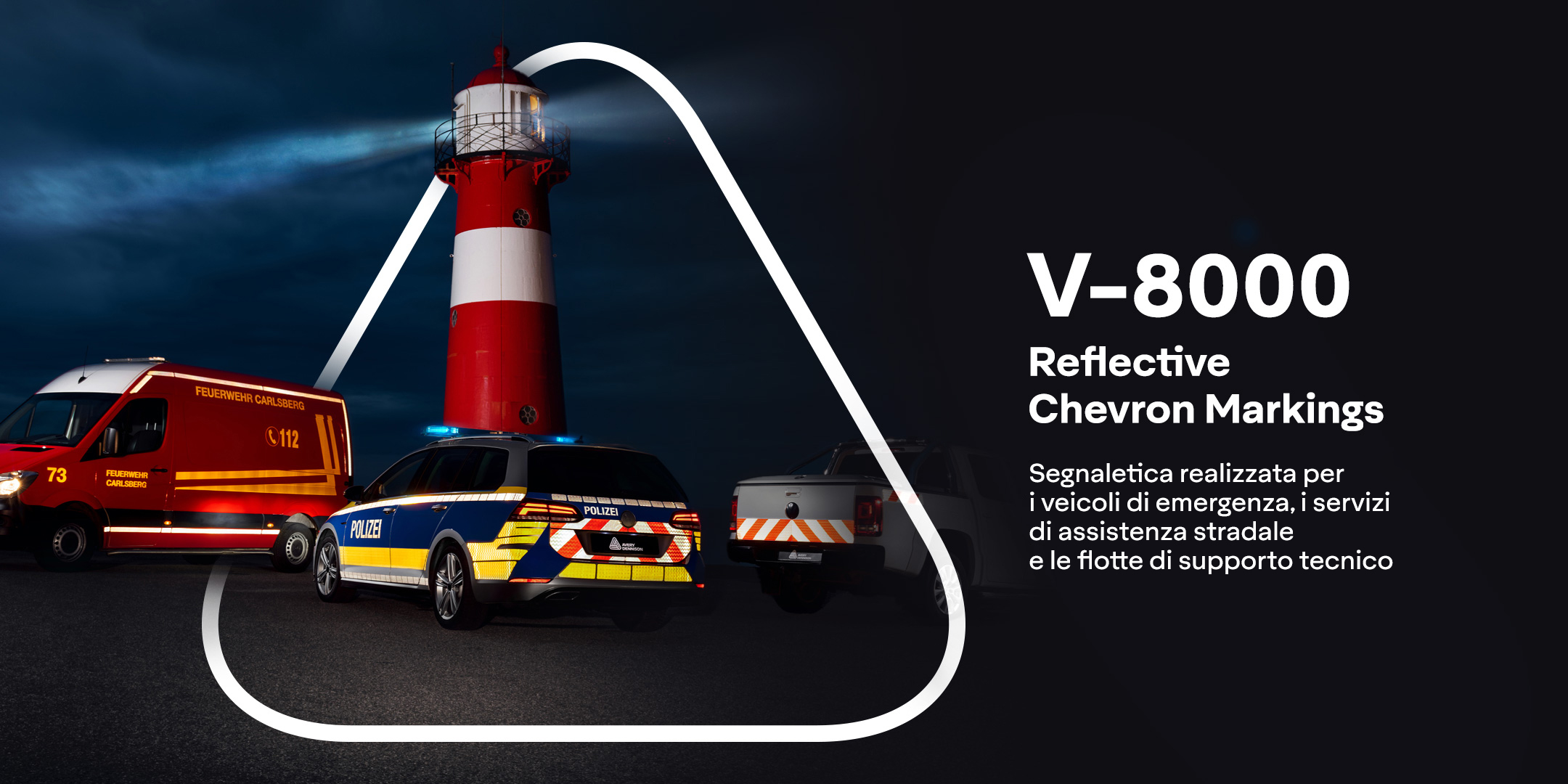 Avery Dennison V-8000 Chevron Markings 