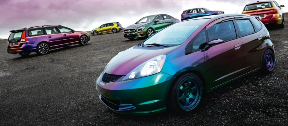 ColorFlow vinyl film products on cars