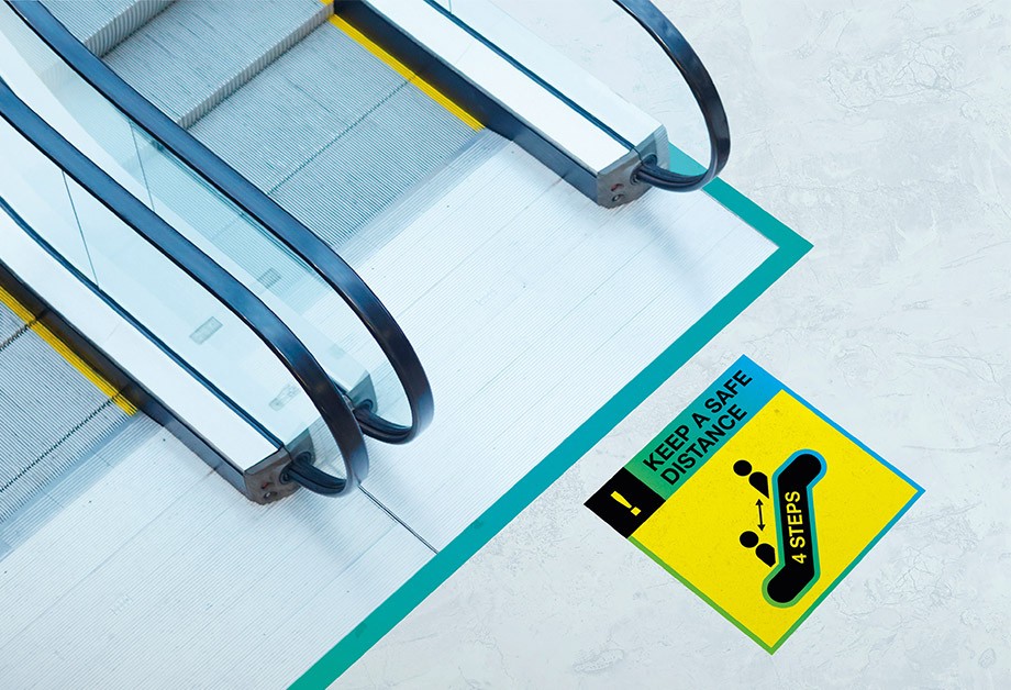 Exterior floor graphics